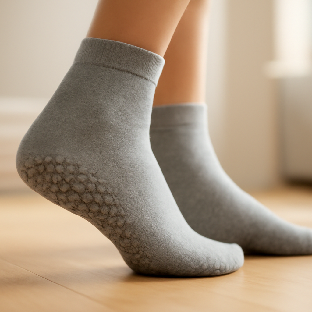 Guide d'achat des chaussettes antidérapantes pour enfants – Utilisation au jardin (IA)